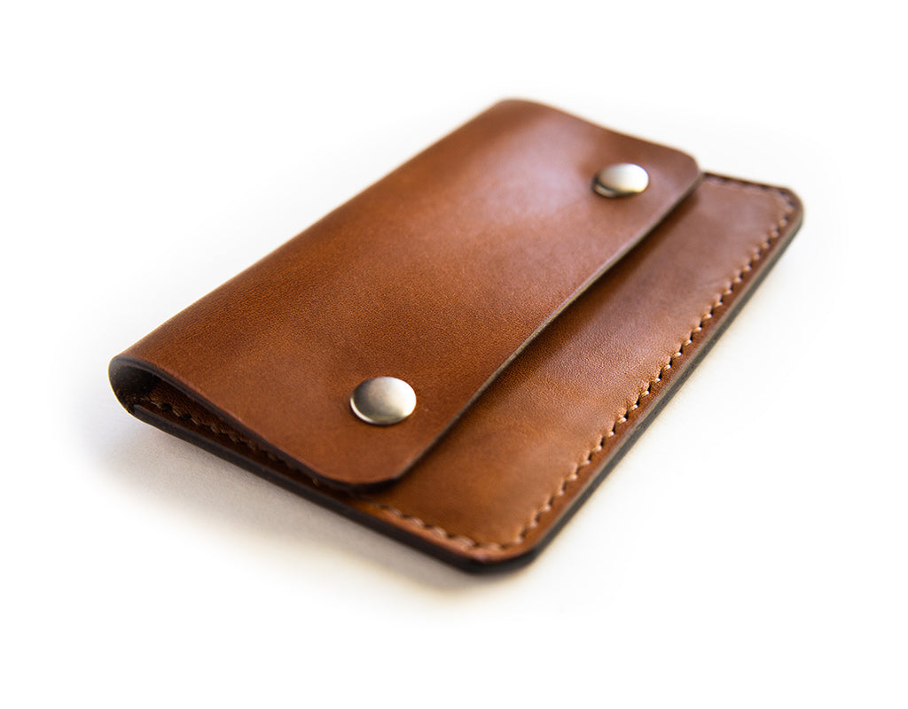 The Vintage Brown Slim Wallet • Handcrafted in Pennsylvania